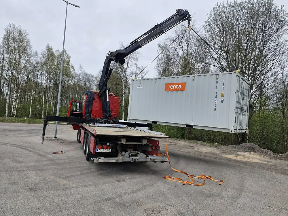 Transport av container
